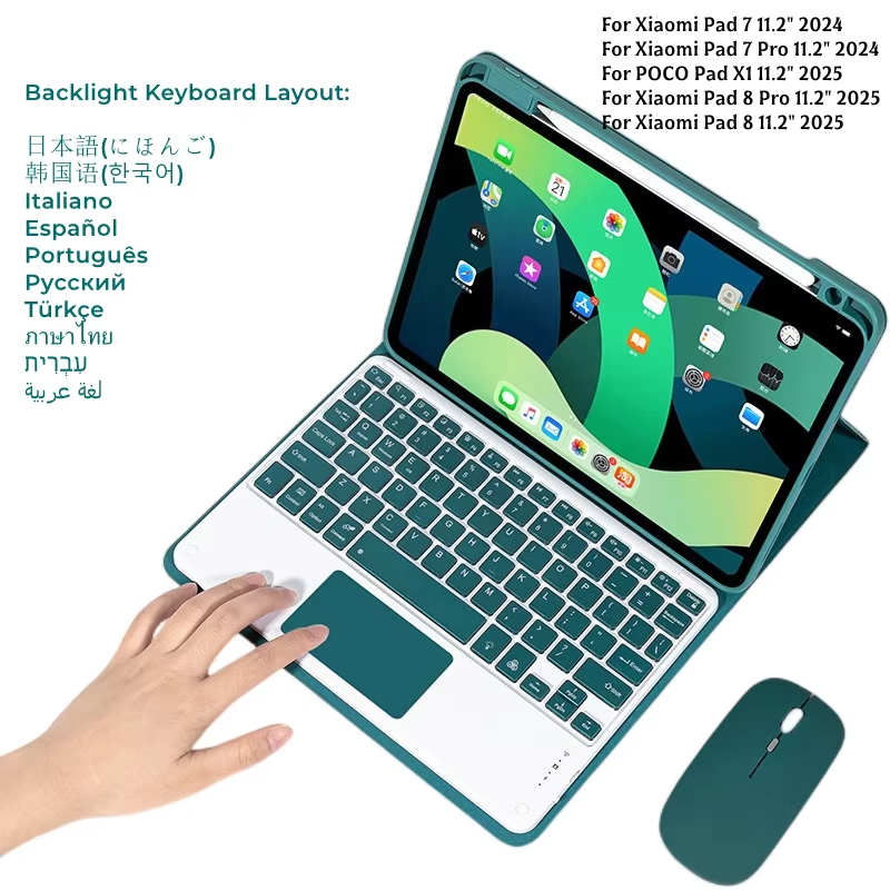 Laptop Accessories Combo - Backlit toetsenbordhoes met muis voor Xiaomi