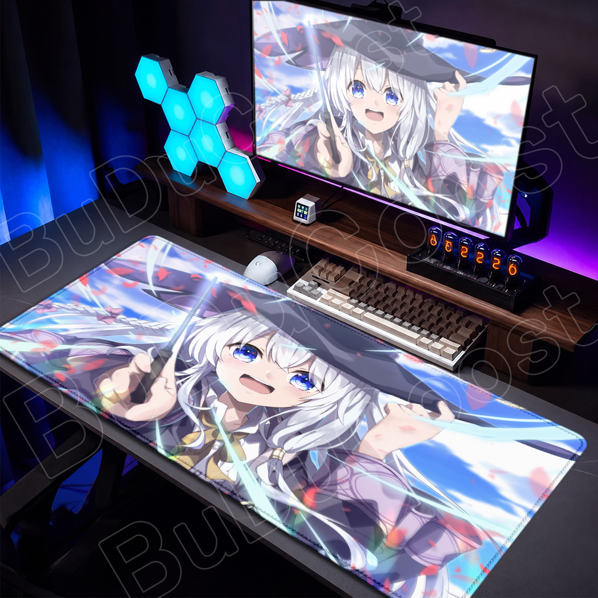 Laptop Accessories For Protection - Grote Anime Gaming Muismatten Vergrendelbare Rand