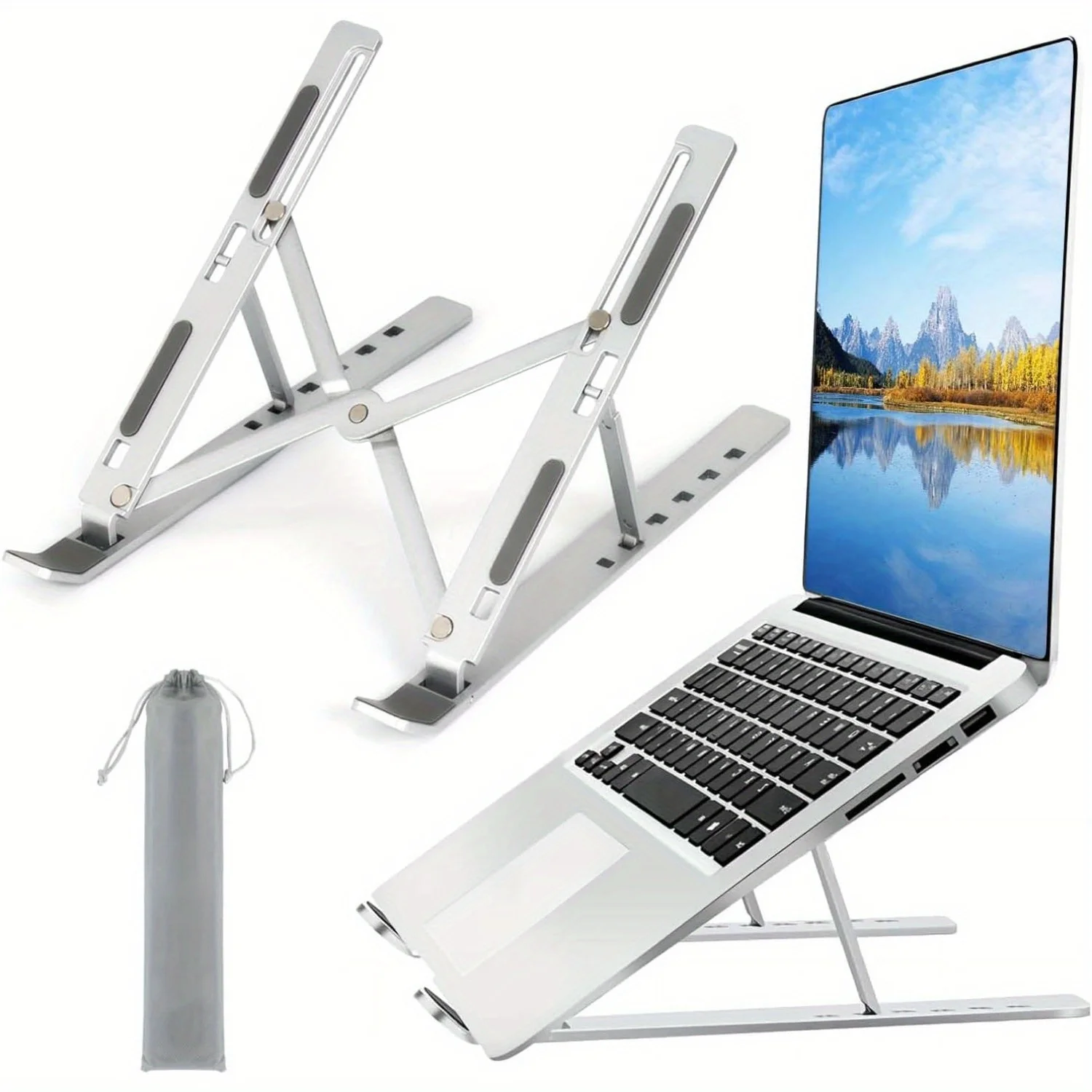 Laptop Accessories Dell - Verstelbare aluminium laptopstandaard - hoogte met