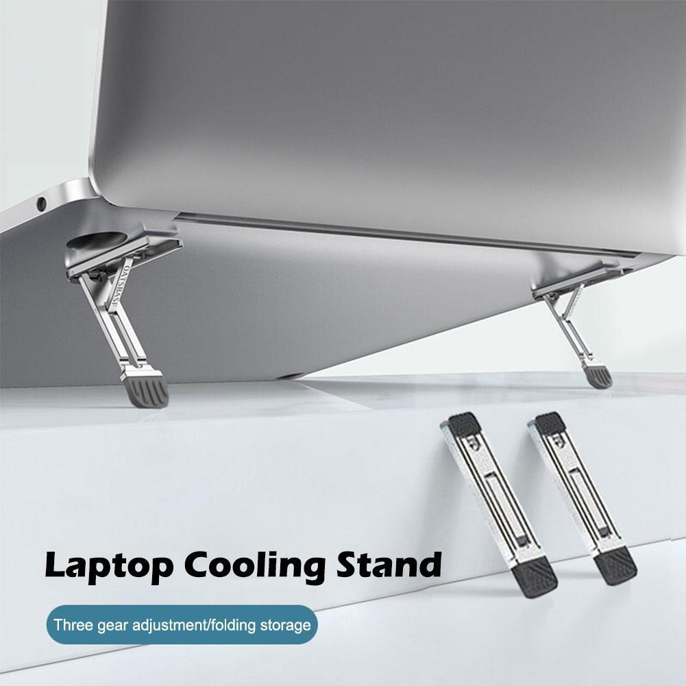 Laptop Accessories Macbook - Laptopstandaard Aluminium Mini opvouwbare houder 3-hoogteverstelling