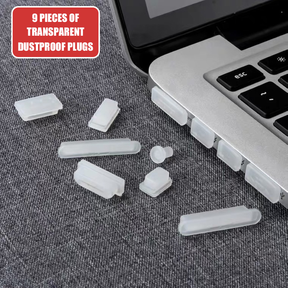 Keyboard Cover Silicone - Transparante siliconen anti-stofplug waterdichte interface stopper