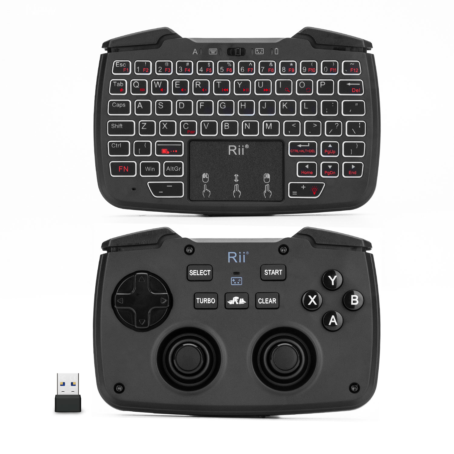 Laptop Accessories Combo - Rii RK707 2.4GHz Draadloze Draagbare Gamecontroller