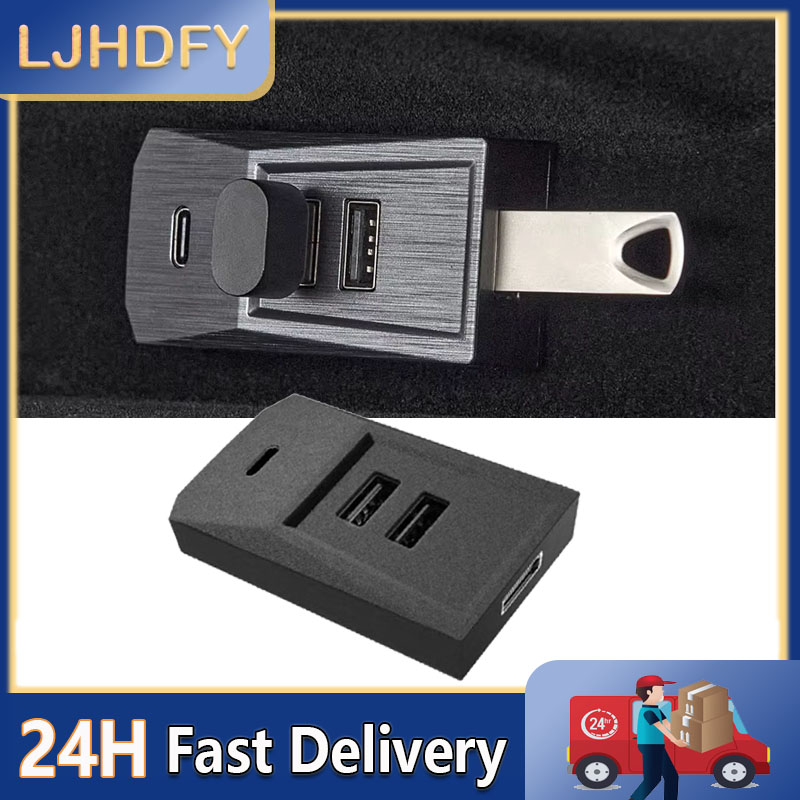 Usb C Docking Hub - Dockingstation voor autohandschoenenkastje USB-hub uitbreidingsdock snellaadadapter