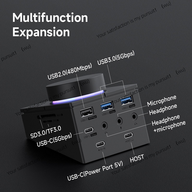 USB-C Hub met sneltoetsen, Typ - Usb C Docking Hub recensie en prijs