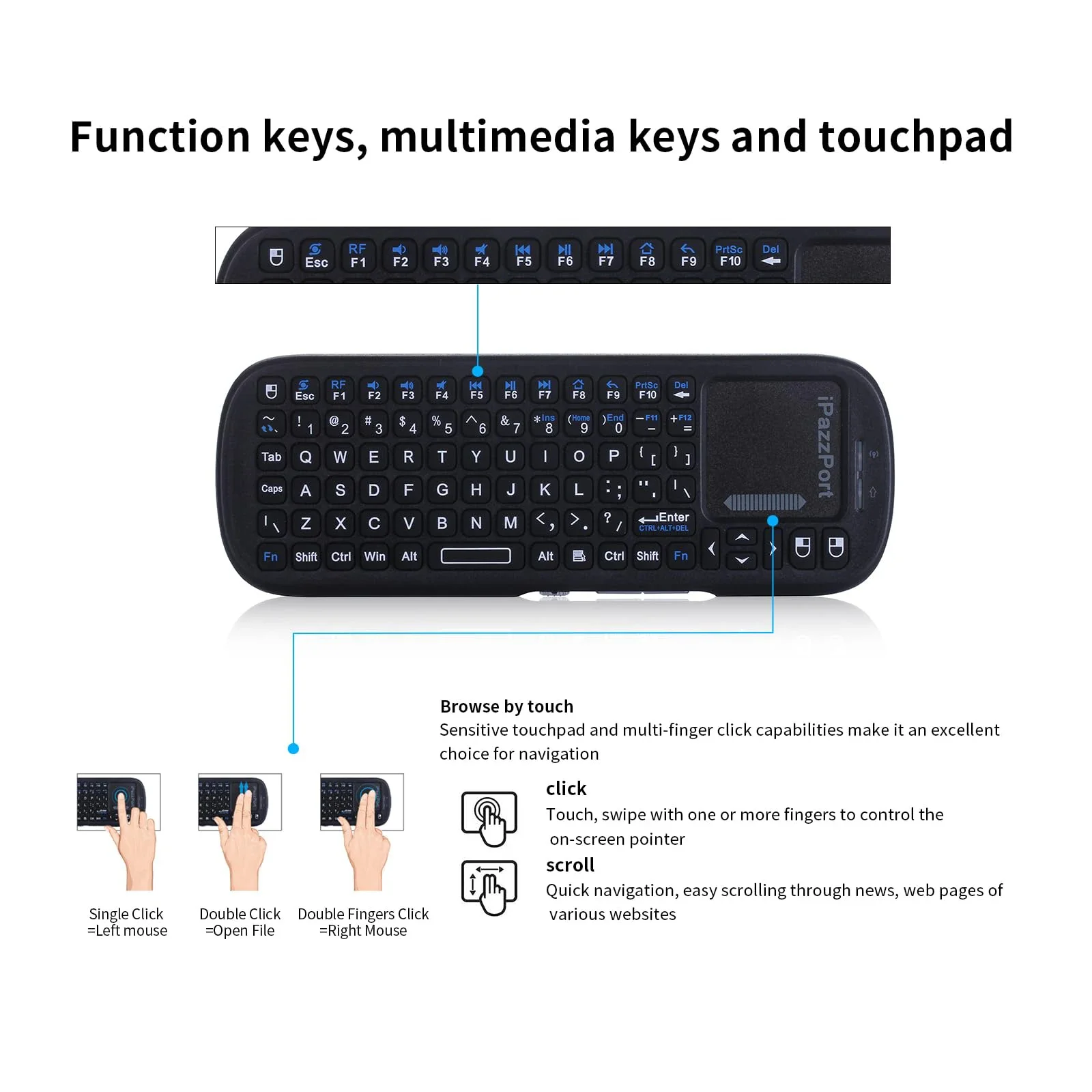 IPazzPort Mini Bluetooth & 2,4 - Laptop Accessories Combo recensie en prijs