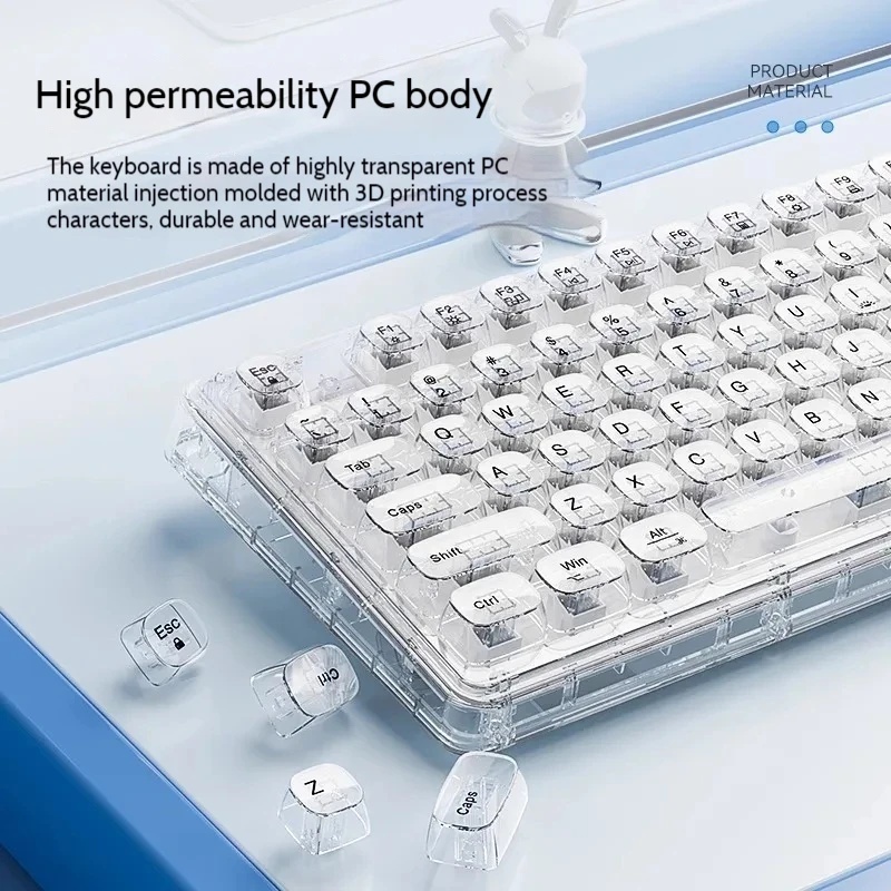 Transparante ijskristal draadl - Laptop Accessories Combo recensie en prijs