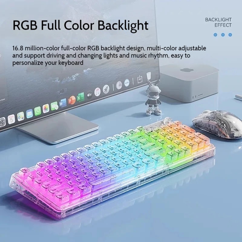 Transparante ijskristal draadl - Laptop Accessories Combo recensie en prijs