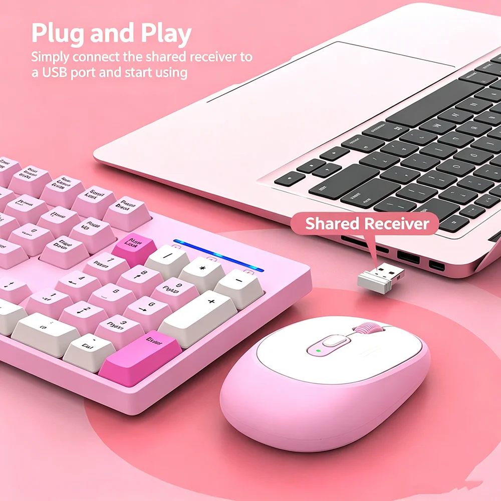 KEBIDUMEI 2.4G draadloos toets - Laptop Accessories Combo recensie en prijs