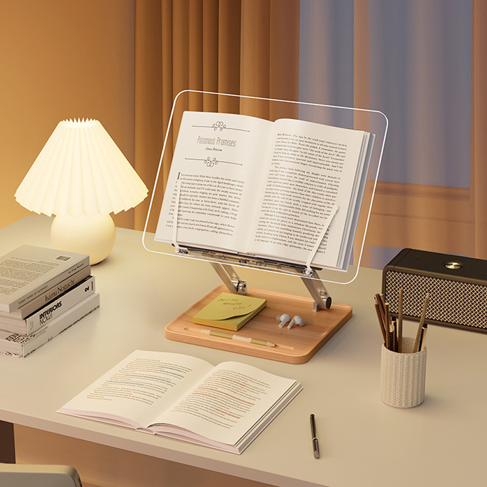Houten leesstandaard met licht - Laptop Accessories Holder recensie en prijs