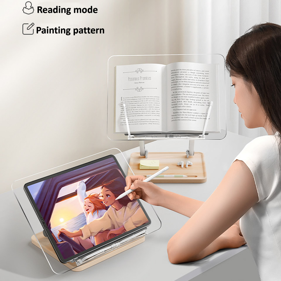 Houten leesstandaard met licht - Laptop Accessories Holder recensie en prijs