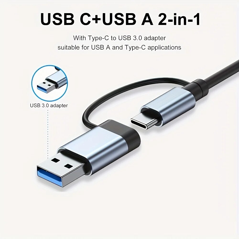 2-in-1 USB3.0 Hub 7-poorts Typ - Laptop Accessories Macbook recensie en prijs