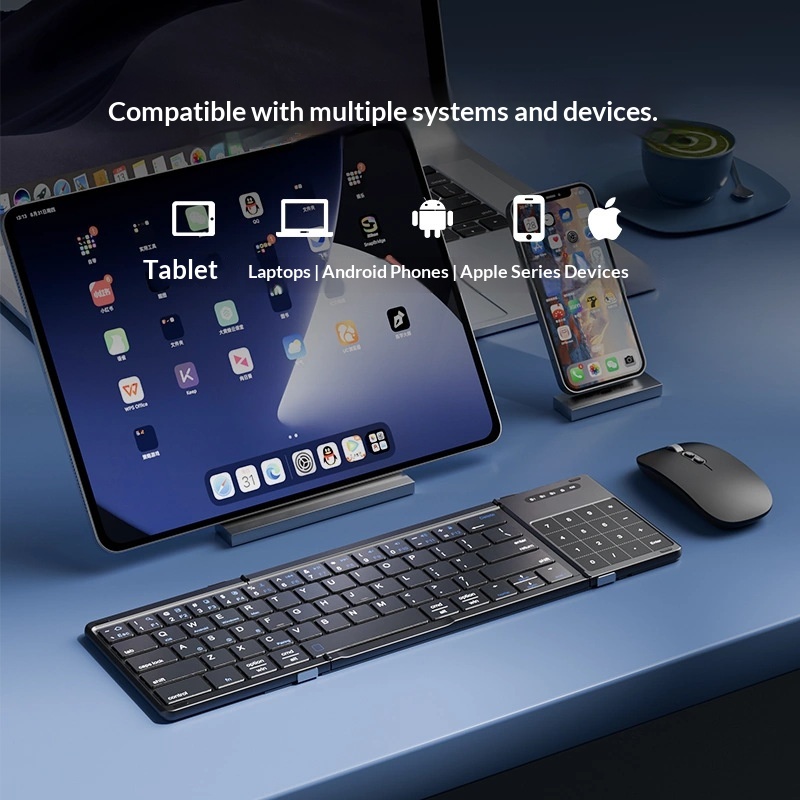 Mengzu Tri Fold draadloos Blue - Laptop Accessories Holder recensie en prijs